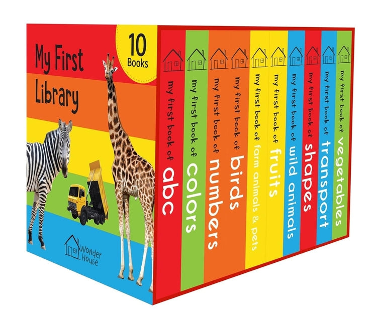My First Library: Boxset of 10 Board Books for Kids Wonder House Books