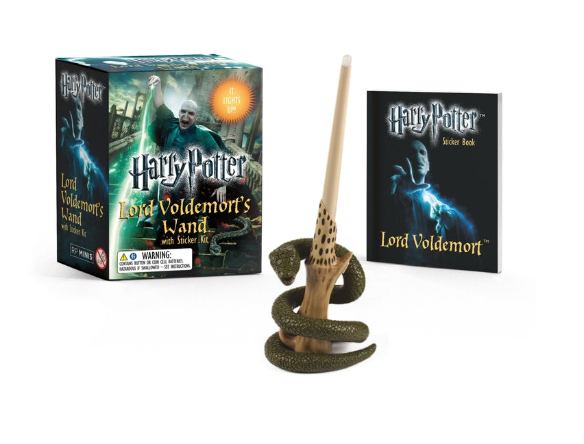 Harry Potter Lord Voldemort's Wand with Sticker Kit [With Book(s) and 8-Inch Light-Up Replica of Lord Voldemort's Wand and Battery] Rp Minis